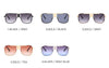 New Luxury  Women  Rectangle Metal Rimless Sun Glasses