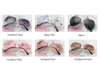 Rimless Sunglasses Metal Gradient Shades Cutting Lens Goggles  UV400