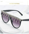 2021 Vintage Fashion Luxury Brand Designer Diamond Sunglasses Women Crystal Rhinestone Frame Sun Glasses For Female Ladies UV400