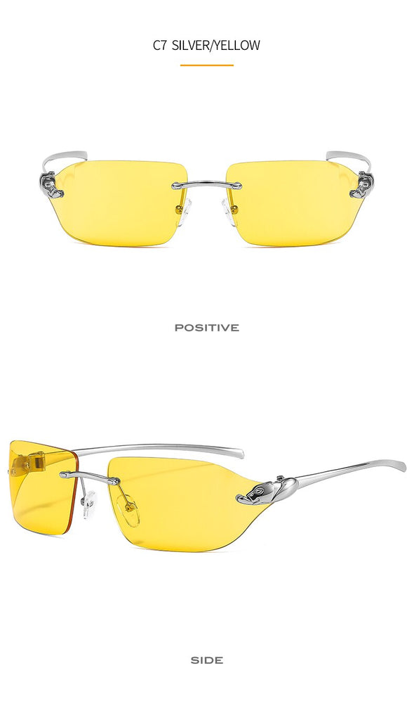 2021 New Arrival Leopard Logo Sunglasses Men Women Fashion Luxury Gradient Lens Alloy Frame Brand Designer Sun Glasses UV400