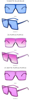 Oversized Square Sunglasses Women  Vintage Siamese Sunglasses Women Luxury Brand Sun Glasses for Men