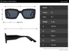 Rectangle Sunglasses Women Luxury Brand Designer  Men UV400 Square Shades Fashion Eyewear