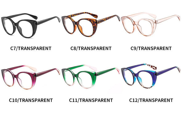 Oversized Cat Eye Optical Glasses Women Men Vintage Clear Glasses Eyeglasses Frame Transparent Lens Spectacle Frame Unisex