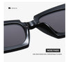 Blue Red Square Sunglasses 2021 Fashion Women's Vintage Shades
