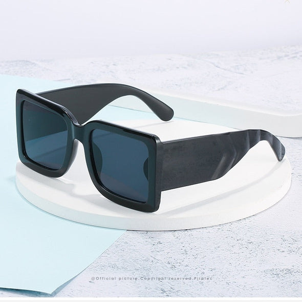 Oversized Square Sunglasses Vintage Designer Women Fashion Sun Glasses Black Big Shades UV400 Men Luxury Brand Female