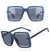 Oversized Square Hollow Luxury Frame Sunglasses Brand Designer Men Women Fashion Shades Uv400 Vintage Glasses