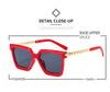 2021 New Fashion Cat Eye Sunglasses Women Men Leopard Black Gradient Lens Metal Luxury Frame Brand Designer Square Sunglasses