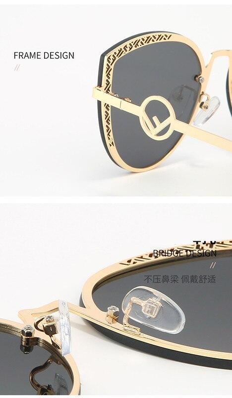 2021 New Style Retro F Women Men Oversized SunGlasses Shades UV400 Accessory Eyeglasses