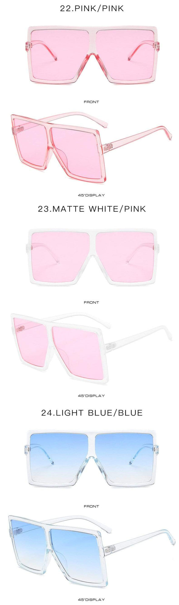 Oversized Square Sunglasses Women  Vintage Siamese Sunglasses Women Luxury Brand Sun Glasses for Men