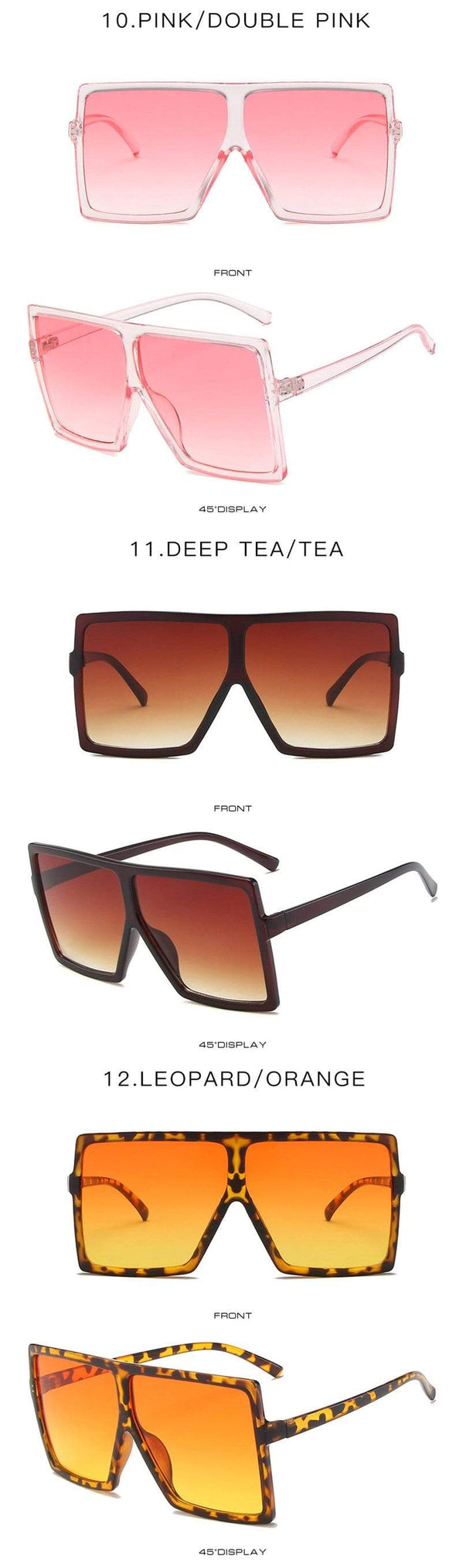Oversized Square Sunglasses Women  Vintage Siamese Sunglasses Women Luxury Brand Sun Glasses for Men