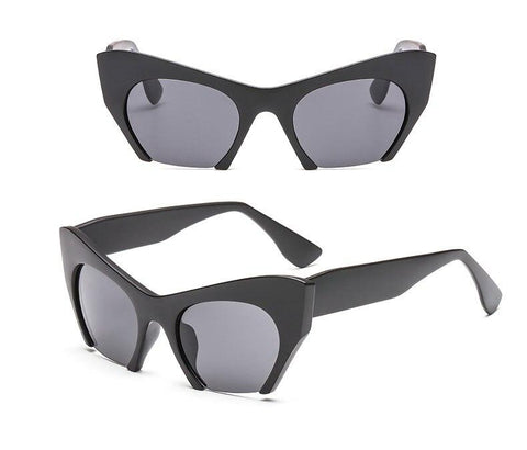 Fashion Retro Half frame Cat eye Women Glasses Frame Can Be Equipped with Myopia Prescription Lens Men Glasses Frame