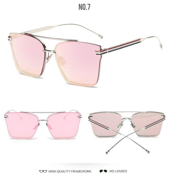 Fashion Flat Top Oversize Square Sunglasses Women Big Frame Luxury Brand Sun Glasses For Female Male