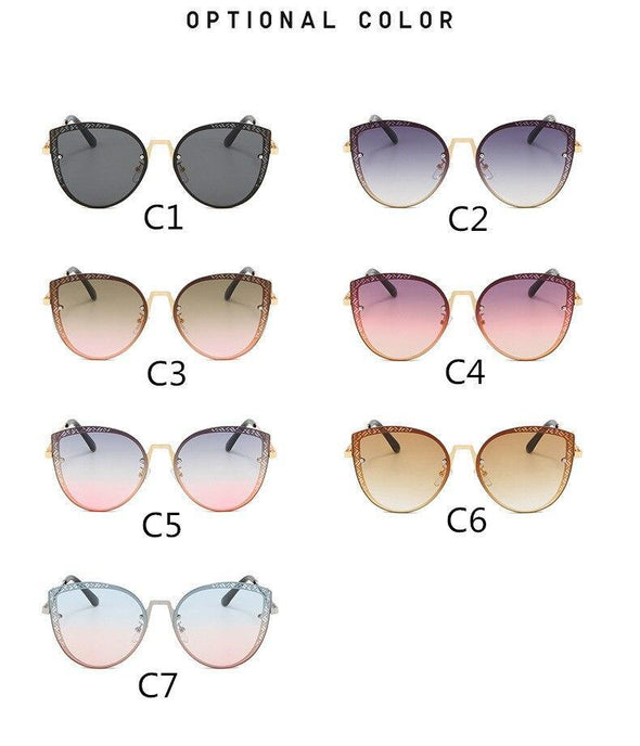 2021 New Style Retro F Women Men Oversized SunGlasses Shades UV400 Accessory Eyeglasses