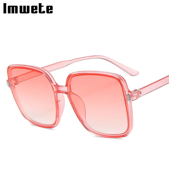 Imwete Oversized Sunglasses Women Luxury Designer Vintage Square Sun Glasses Classic Eyewear for Lady UV400 Big Frame