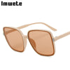Imwete Oversized Sunglasses Women Luxury Designer Vintage Square Sun Glasses Classic Eyewear for Lady UV400 Big Frame