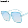 Imwete Oversized Sunglasses Women Luxury Designer Vintage Square Sun Glasses Classic Eyewear for Lady UV400 Big Frame