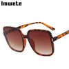 Imwete Oversized Sunglasses Women Luxury Designer Vintage Square Sun Glasses Classic Eyewear for Lady UV400 Big Frame