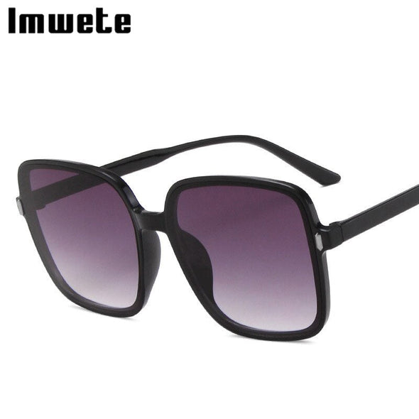 Imwete Oversized Sunglasses Women Luxury Designer Vintage Square Sun Glasses Classic Eyewear for Lady UV400 Big Frame