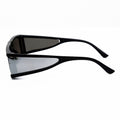 Fashion Rectangle Small Sunglasses Women Luxury Brand Mirror Black Clear Lens One Piece Punk Men Gafas Shades