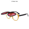 2021 Fashion Pilot Style Double Layer Sunglasses Flip Up Clamshell Brand Design Sun Glasses