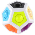 Kids Baby Interactive Educational Toys Rainbow Rotating Magic Bean Puzzle Ball Children Brain Training Anti Stress for Adult Kid