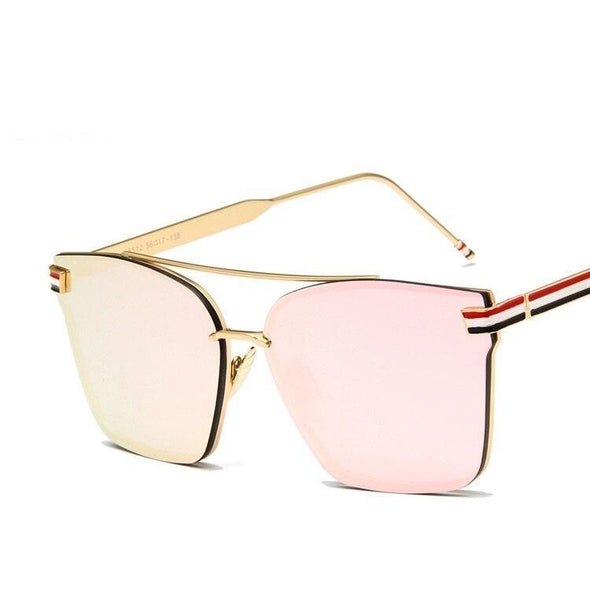 Fashion Flat Top Oversize Square Sunglasses Women Big Frame Luxury Brand Sun Glasses For Female Male