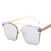 Fashion Flat Top Oversize Square Sunglasses Women Big Frame Luxury Brand Sun Glasses For Female Male