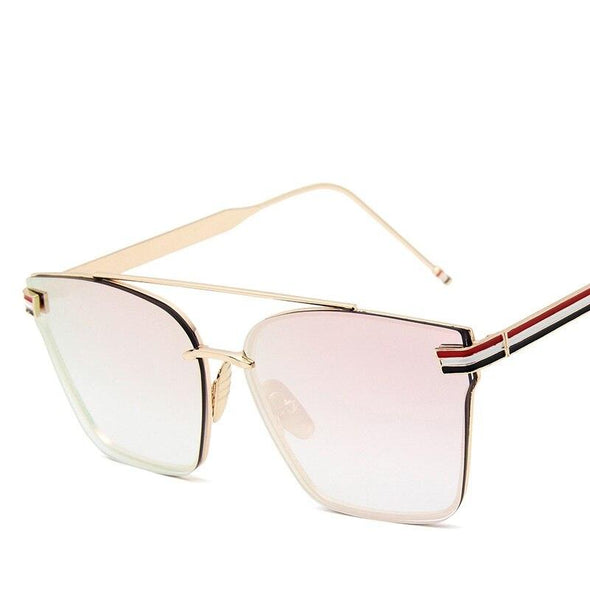 Fashion Flat Top Oversize Square Sunglasses Women Big Frame Luxury Brand Sun Glasses For Female Male