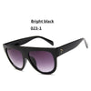 Flat top Oversized Sunglasses Women Retro Big Frames UV400 Sunglasses