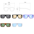 LeonLion Vintage Oversized Sunglasses Men 2021 Square Eyewear for Men/Women Ins Sun Glasses Men