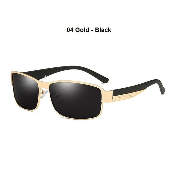 Luxury Men's Polarized Sunglasses Men Driving Fishing Designer Sun Glasses For Man Metal Vintage Goggles Shades Anti-glare UV400
