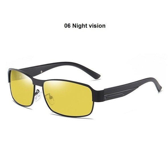 Luxury Men's Polarized Sunglasses Men Driving Fishing Designer Sun Glasses For Man Metal Vintage Goggles Shades Anti-glare UV400