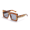 Luxury Rhinestone Square Retro Sunglasses Punk Oversize Geometric Diamond Decor Eyeglasses Women Men Hip Hop Shades UV400