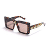 Luxury Rhinestone Square Retro Sunglasses Punk Oversize Geometric Diamond Decor Eyeglasses Women Men Hip Hop Shades UV400