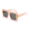 Luxury Rhinestone Square Retro Sunglasses Punk Oversize Geometric Diamond Decor Eyeglasses Women Men Hip Hop Shades UV400
