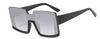 Luxury Shades For Women White Square Sunglasses  Designer Inspired Semi Rimless Sun Glasses Shopping Street Fashion Eyewear