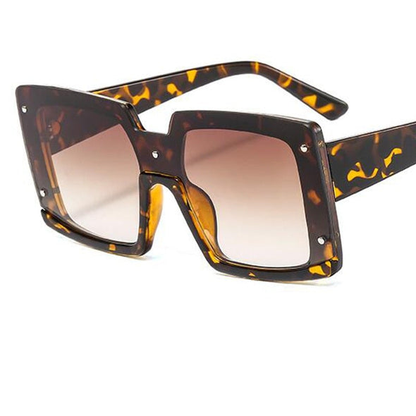 Luxury Shades For Women White Square Sunglasses  Designer Inspired Semi Rimless Sun Glasses Shopping Street Fashion Eyewear