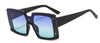 Luxury Shades For Women White Square Sunglasses  Designer Inspired Semi Rimless Sun Glasses Shopping Street Fashion Eyewear