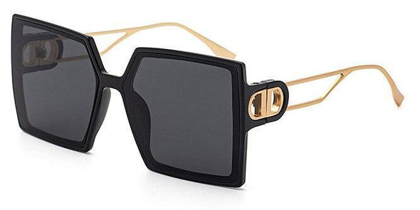 Fashion Protable Big Square Women Gradient Sunglasses