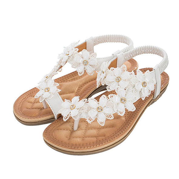 Zoloss Bohemian Style Vintage Classic Floral Sandals
