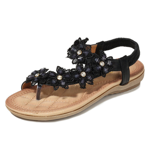 Zoloss Bohemian Style Vintage Classic Floral Sandals