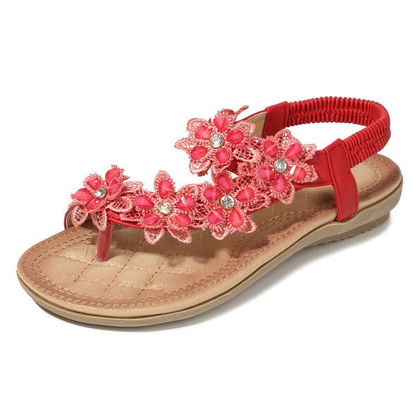Zoloss Bohemian Style Vintage Classic Floral Sandals