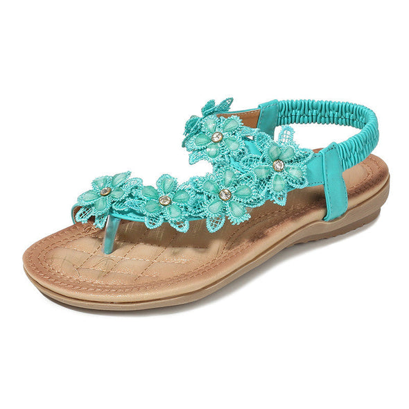 Zoloss Bohemian Style Vintage Classic Floral Sandals