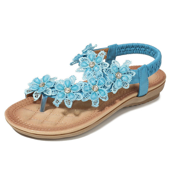 Zoloss Bohemian Style Vintage Classic Floral Sandals