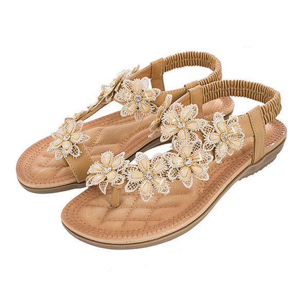 Zoloss Bohemian Style Vintage Classic Floral Sandals