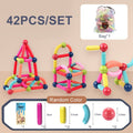 Magnetic Stick Building Blocks Set Kids DIY Magnet Sticks Balls Construction Game Montessori Educational Toys For Children Gift