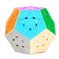 Megaminx Magic Cube 3x3 Stickerless Dodecahedron Speed Cubes Brain Teaser Twist Puzzle Toy