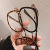 Men Women Anti-blue Light Glasses Frame Vintage Large Square Eyeglasses Blocking Blue-ray Oversized Spectacles Frames