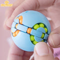 Mini Ball 3D Puzzle Cube Rotating Magic Beans Cube Fingertip Fidget Toys Kids Adults Spin Bead Puzzle Children Intelligence Game