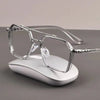 NEW Double Bridge Square Anti-blue Light Glasses Women Men Vintage Transparent Computer Glasses Oversize Frame Eyeglasses